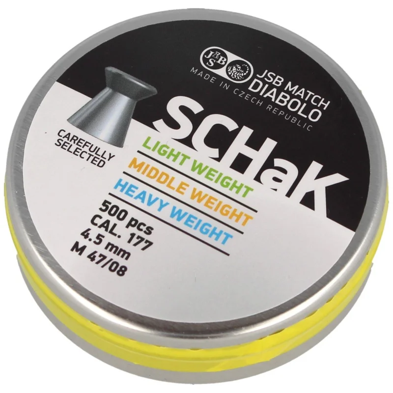 Sprawdź teraz JSB SCHaK Middle Weight Pellets 4.50 mm, 0.520 g, 500 pcs (001025-500)