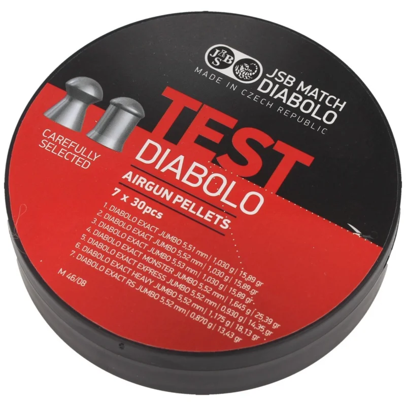 JSB Diabolo Exact Jumbo Test .22 pellets (002004-210) Darmowy zwrot