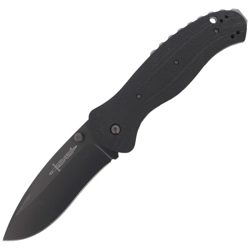 Nóż składany FOX & Mil-Tac by Patrick Nihiser, G10 Black (FX-MTF5) Bestseller