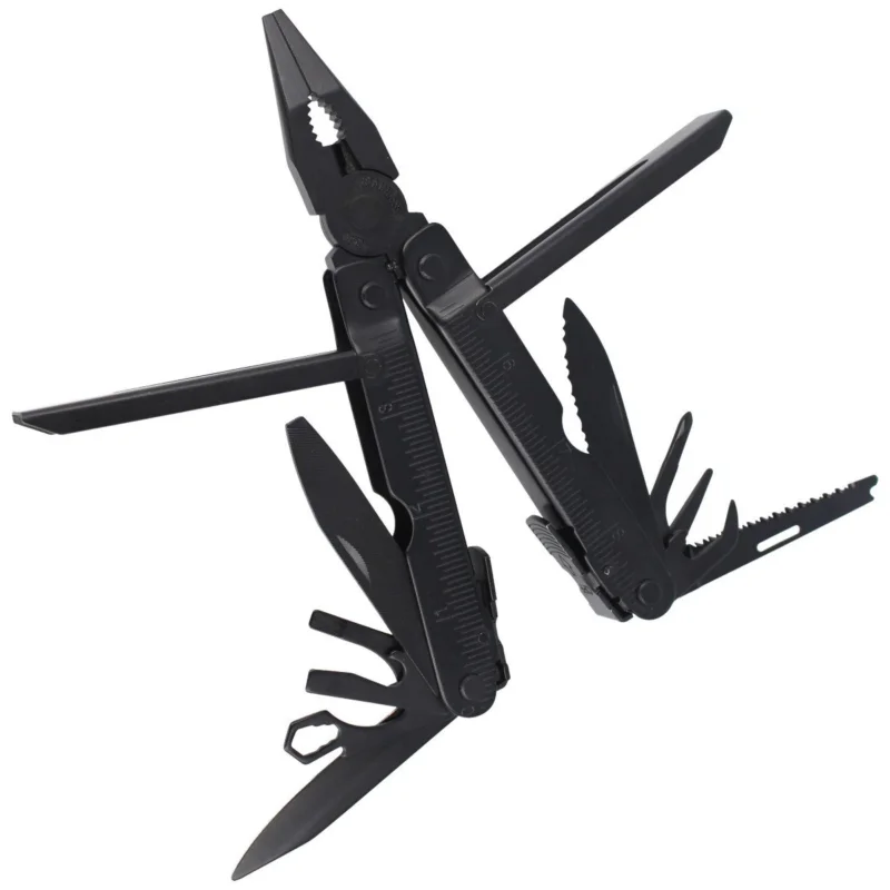 BF-200, a full-size Multi-Tool from BlackFox. Covered with a matt Titanium Coating, used in multitools for uniformed services. Part of the individual equipment of a policeman, soldier, paramedic, firefighter. Thanks to the case, you have it at hand. Sprawdź teraz