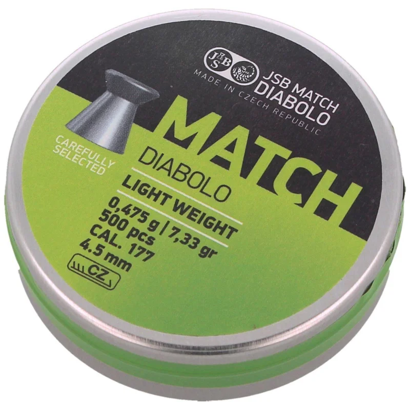 JSB Match Light Weight Pellets 4.52 mm, 0.475 g, 500 pcs (000010-500) Kup online