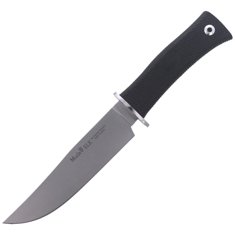 Obniżka ceny Nóż Muela ELK-14G Black Rubber, Satin X50CrMoV15