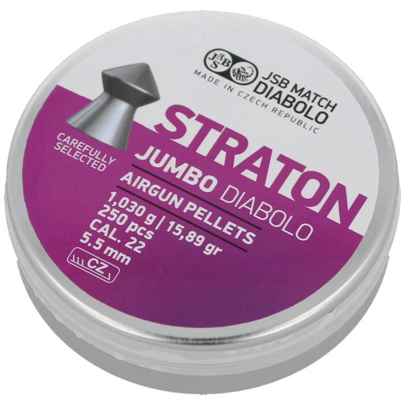 JSB Straton Jumbo 5.50 mm pellets, 250 pcs (546238-250) Nowość
