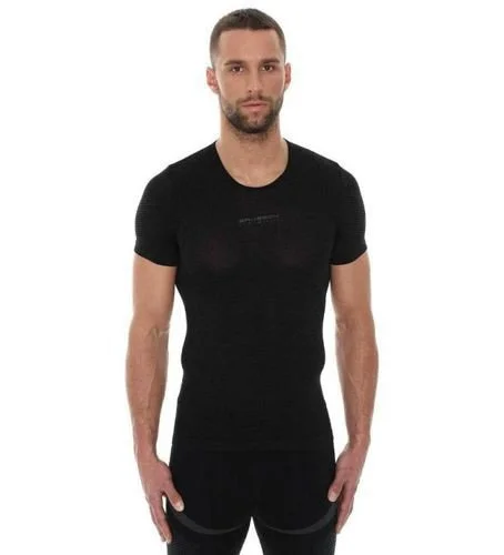 Koszulka termoaktywna BRUBECK Base Layer krótki rękaw grafitowa 2XL Popularny