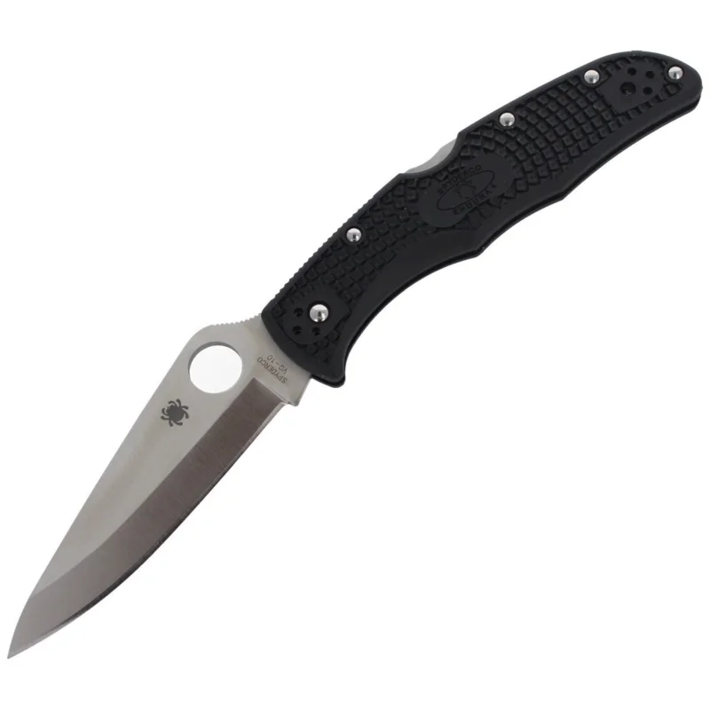 Wyprzedaż Nóż składany Spyderco Endura 4 FRN Black Plain (C10PBK)