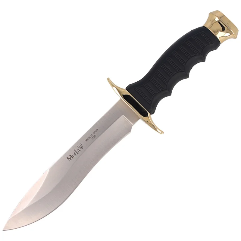 Darmowy zwrot Muela 85-160 Black Rubber Knife, Satin 420H