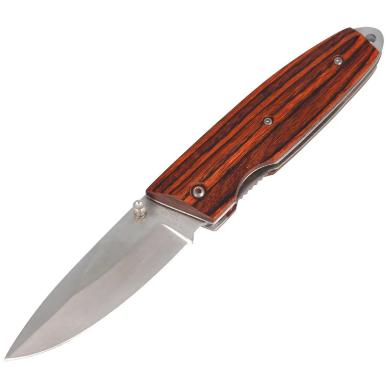 Herbertz Solingen Pakkawood Drop Point Knife Folder 82mm (209411) Popularny
