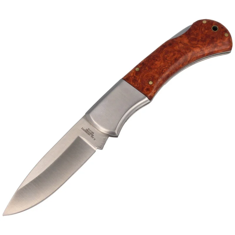 Super okazja Nóż składany Herbertz Solingen Root Wood / Stainless, Satin Finish (44198 - 241710)