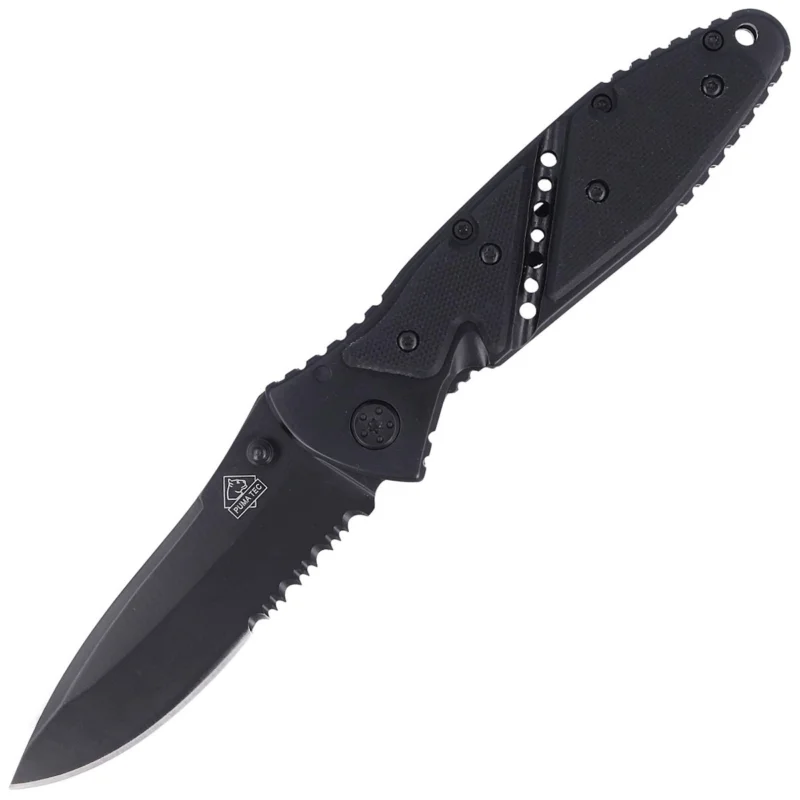 Wybór klientów Nóż składany Puma Solingen G-10 Black Drop Point 85mm (306011)