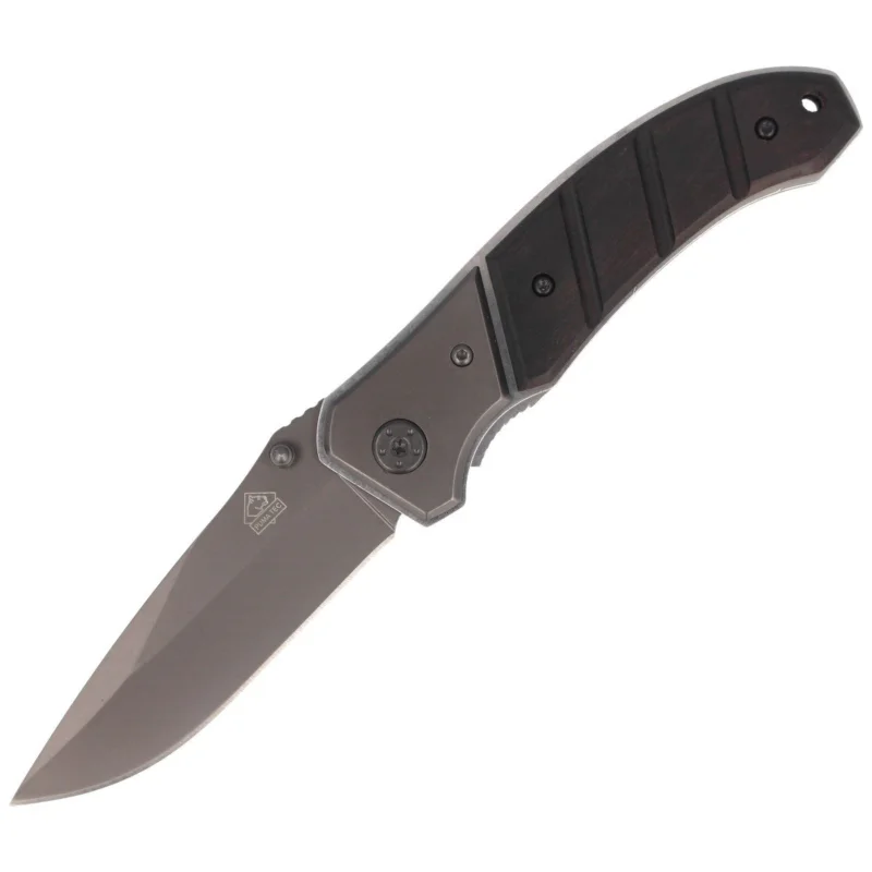 Tani Puma Solingen Knife Wood / Stainless, Titanium Coated (313012)