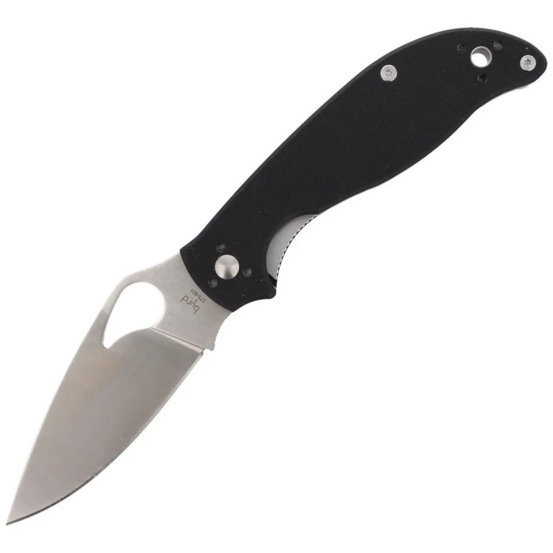 Wyjątkowa oferta Nóż składany Spyderco Byrd Raven 2 G-10 Black, Plain CTS BD1 (BY08GP2)
