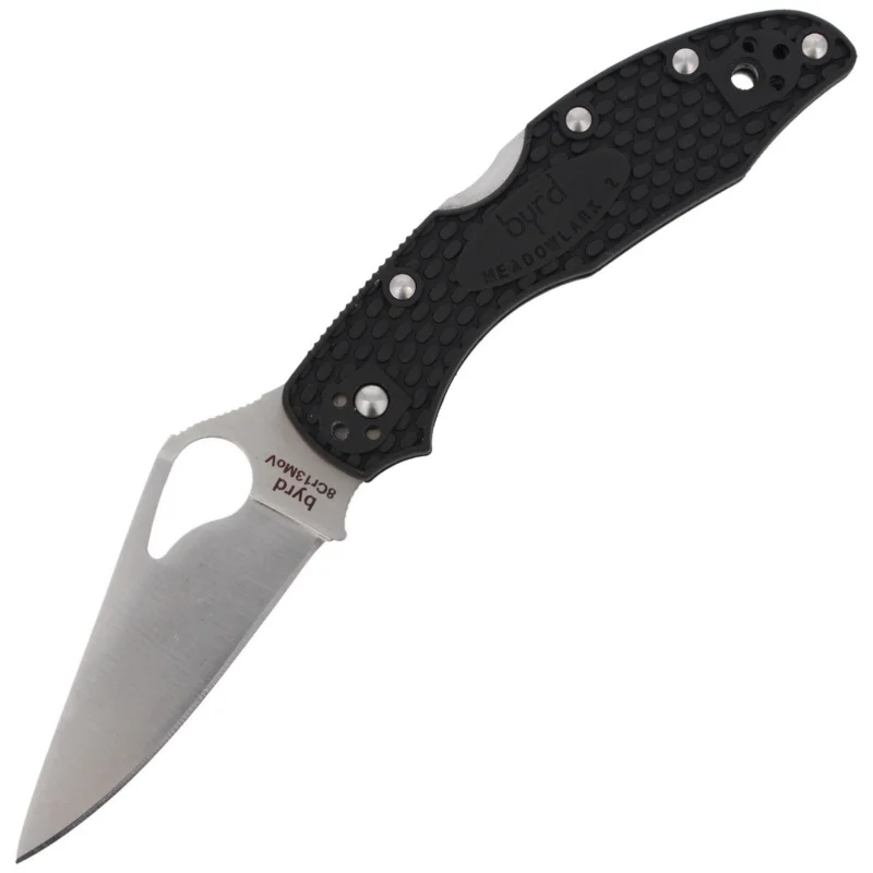 Darmowy zwrot Nóż składany Spyderco Byrd Meadowlark 2 FRN Black, Plain (BY04PBK2)