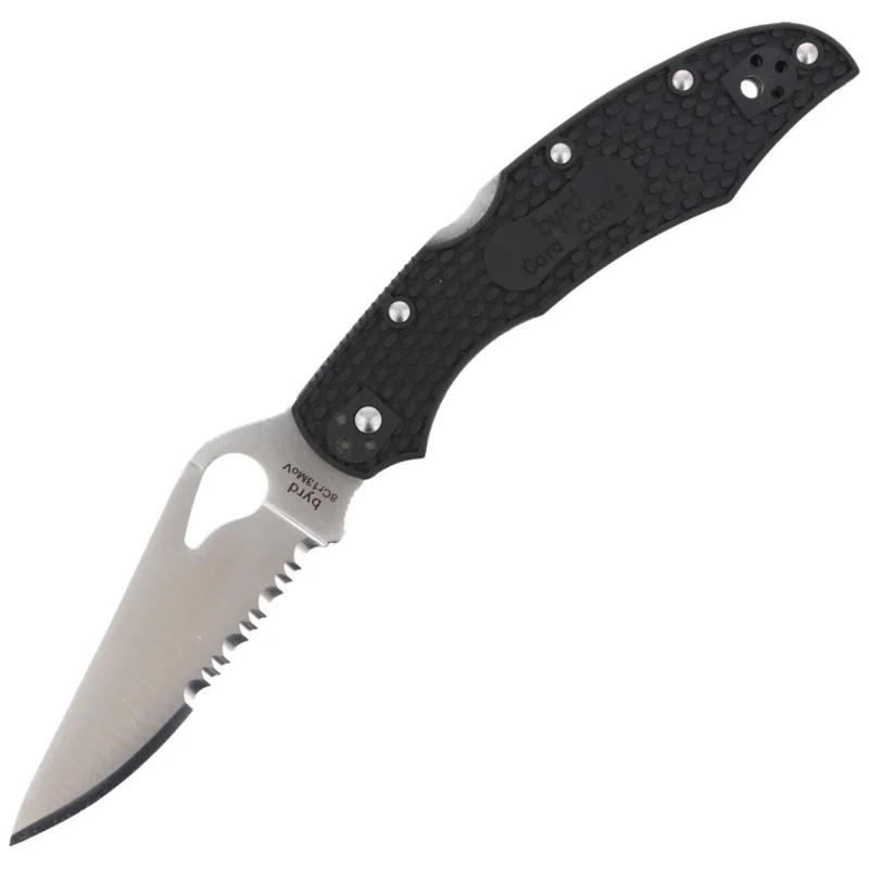 Nóż składany Spyderco Byrd Cara Cara 2 FRN Black, Combination (BY03PSBK2) Sprawdź teraz