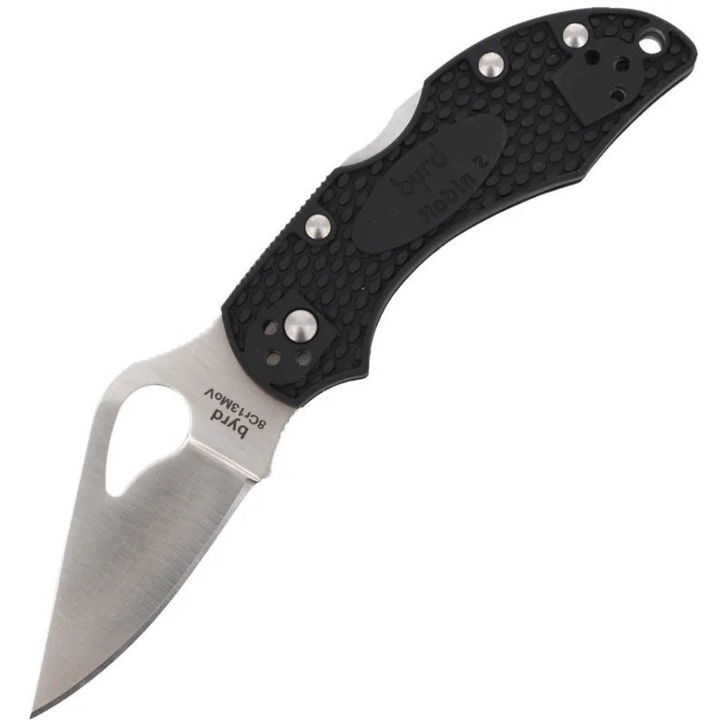 Spyderco Byrd Robin 2 FRN Black, PlainEdge (BY10PBK2) Darmowy zwrot