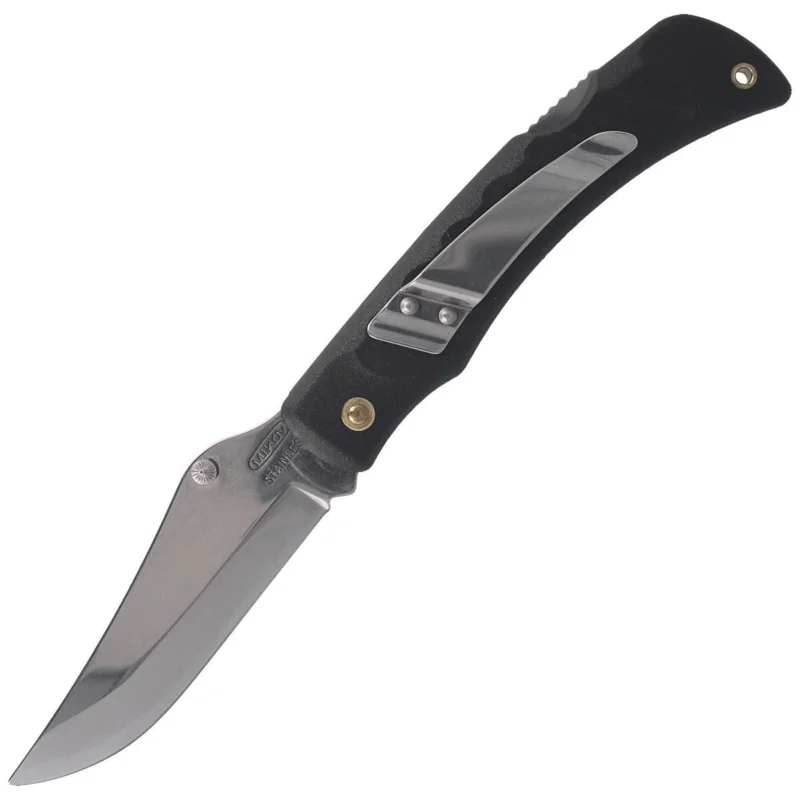 Mikov Crocodile Black ABS Folding Knife, Mirror Finish with Clip (243-NH-1/C CLIP/BLACK) Oferta
