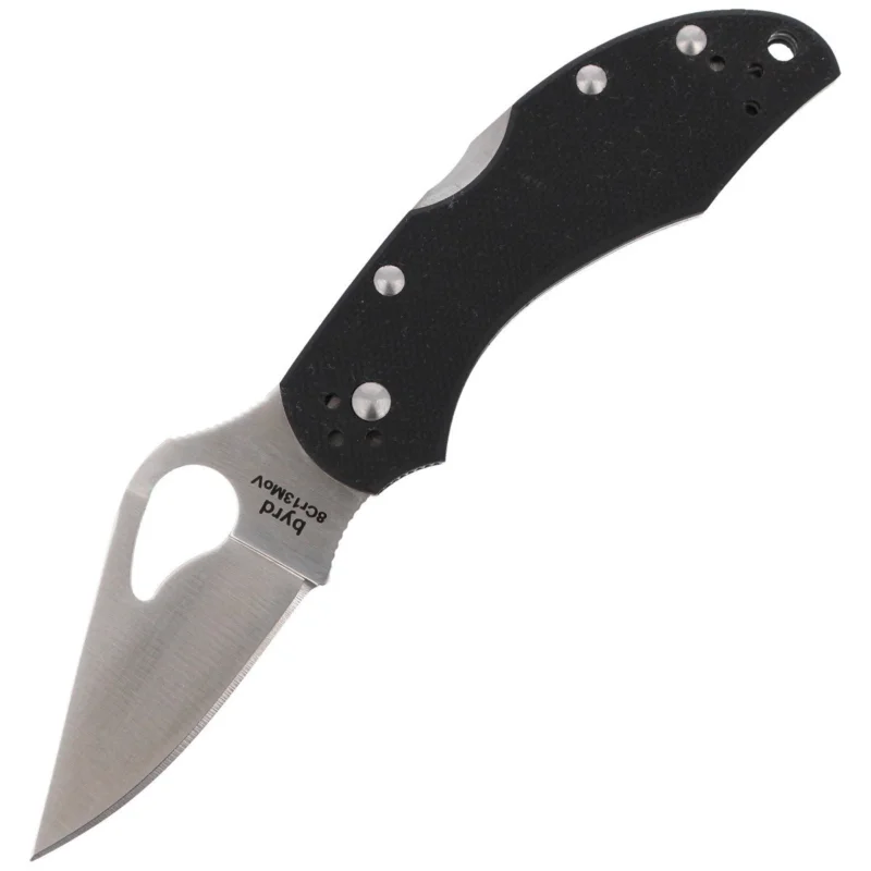 Ostatnia szansa Spyderco Byrd Robin 2 G-10 Black, PlainEdge (BY10GP2)
