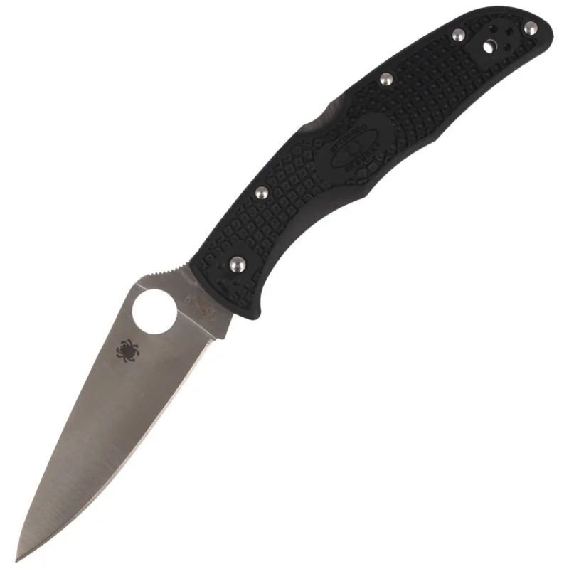 Spyderco Endura 4 FRN Black Full Flat Plain Knife (C10FPBK) Zniżka