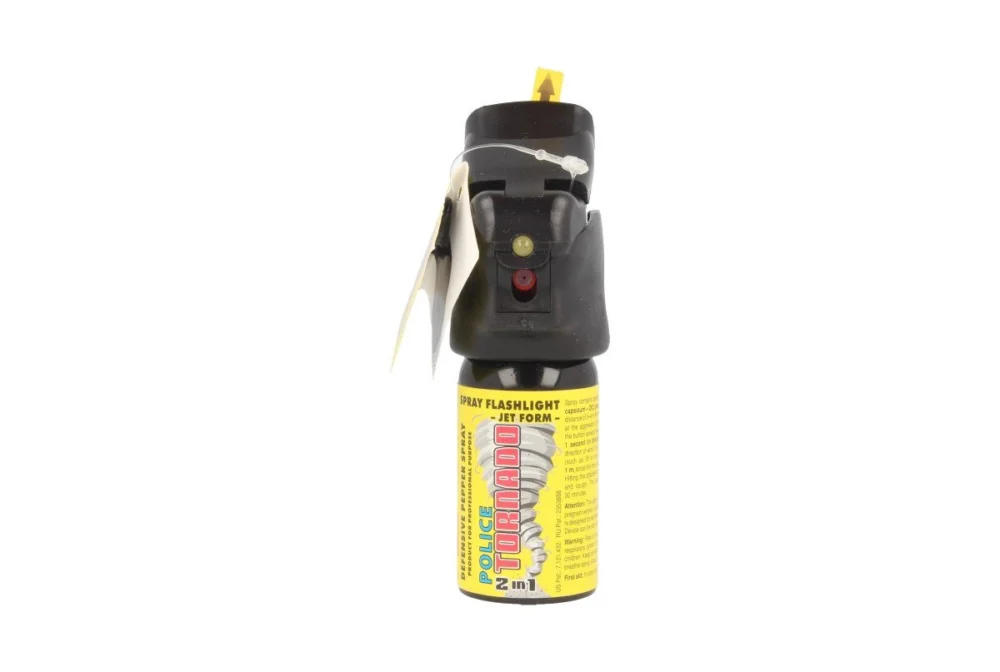 ESP Police Tornado Pepper Spray Flashlight 15% OC, 40 ml, Jet (SFL-01-40) Kup teraz