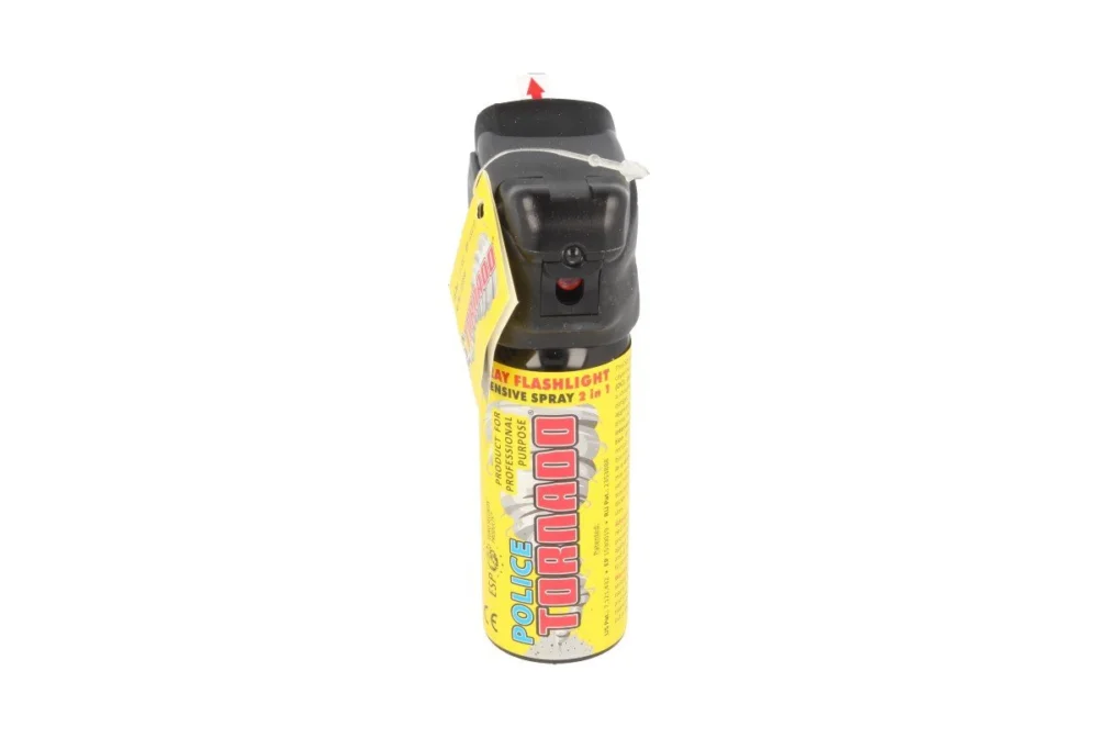 Wysoka jakość Gaz pieprzowy ESP Police Tornado Spray Flashlight 15% OC 50 ml - strumień (SFL-01-50)