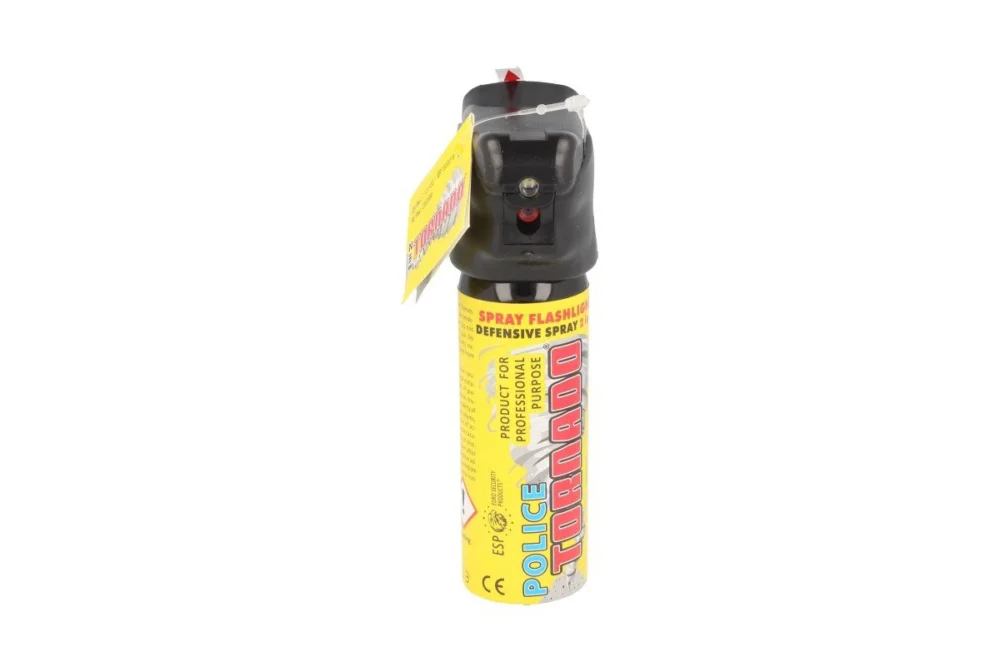 ESP Police Tornado Pepper Spray Flashlight 15% OC, 63 ml, Jet (SFL-01-63) Oferta czasowa