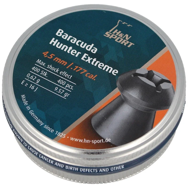 Promocja H&N Sport Baracuda Hunter Extreme Airgun Pellets .177 / 4.5mm 400psc (92164500003/400)