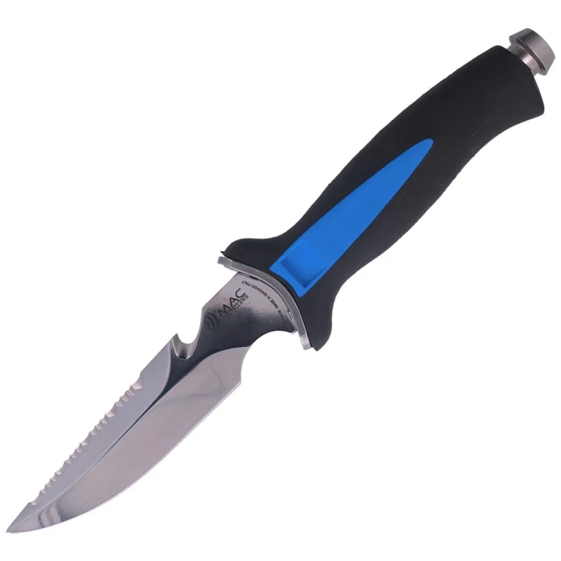 Nóż nurkowy MAC Aquatys Blue-Black PP-TPE, Mirror W 1.4060 Wyjątkowa oferta