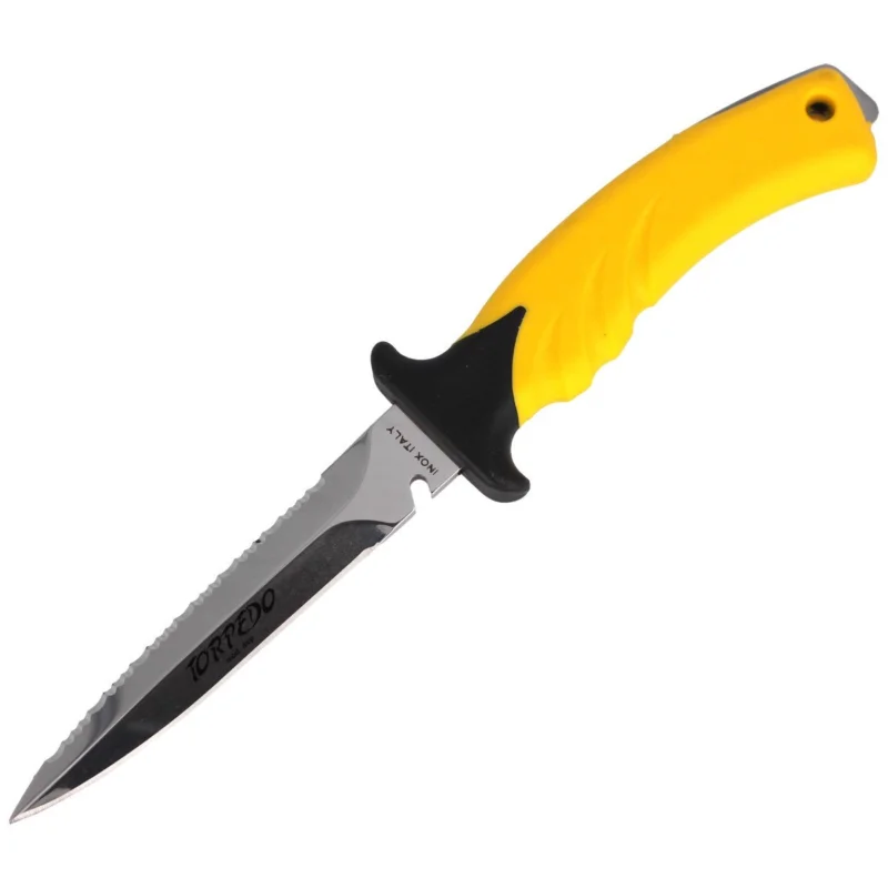 Nóż nurkowy MAC Torpedo 11 Yellow PP-TPE, Satin W 1.4060 Szybka dostawa