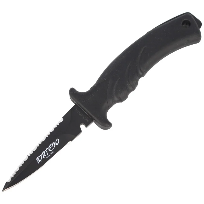 Nóż nurkowy MAC Torpedo 9 BE Black PP-TPE, Black Idroglider W 1.4060 Obniżka ceny