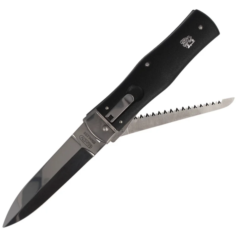 Wyjątkowa oferta Mikov Predator Classic ABS Automatic Knife(241-NH-2/KP BLACK)