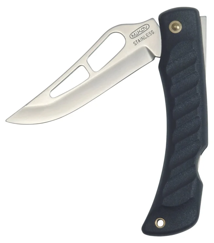 Mikov Crocodile Black ABS Folding Knife, Mirror Finish (243-NH-1/A BLK) Nie przegap