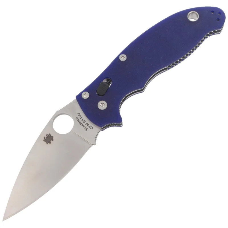 Ograniczona ilość Spyderco Manix 2 G-10 Dark Blue CPM S110V Knife (C101GPDBL2)