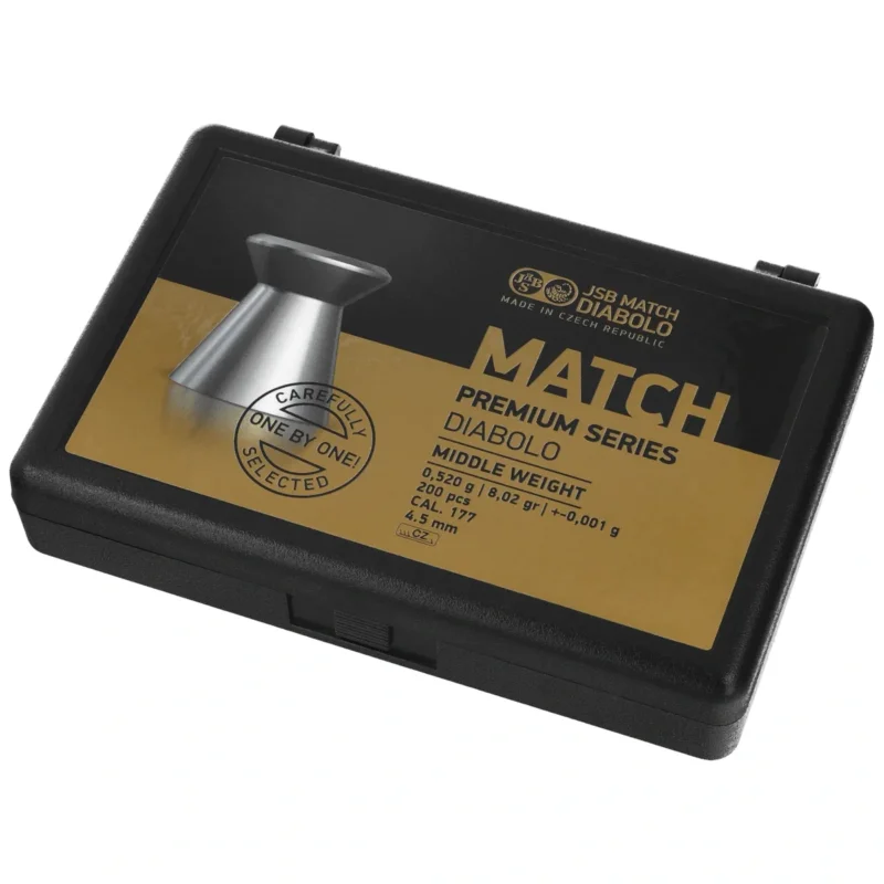 Do wyczerpania zapasów Śrut JSB Match Premium Middle 4.52 mm, 0.520 g, 200 szt. (1020-200)