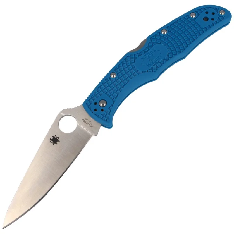 Oferta czasowa Nóż składany Spyderco Endura 4 FRN Blue Flat Ground Plain (C10FPBL)