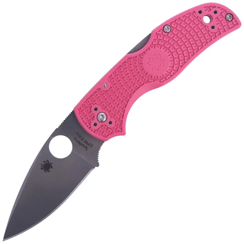 Nóż składany Spyderco Native 5 FRN Pink Plain (C41PPN5) Oferta limitowana