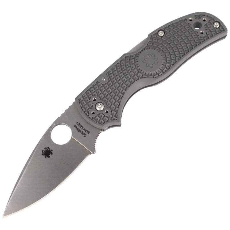 Dostępne od ręki Spyderco Native 5 Knife Lightweight Gray FRN, Satin Maxamet by Sal Glesser (C41PGY5)