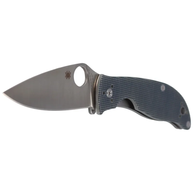 Spyderco Polestar G-10 Grey / BD1 PlainEdge Knife (C220GPGY) Oferta