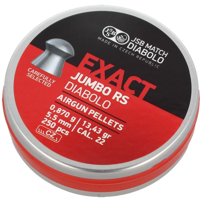 JSB Exact Jumbo RS 5.52 mm pellets, 250 pcs (546207-250) Do wyczerpania zapasów