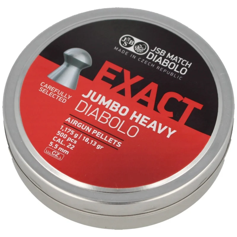 JSB Exact Jumbo Heavy 5.52 mm pellets, 500 pcs (546287-500) Łatwy zwrot