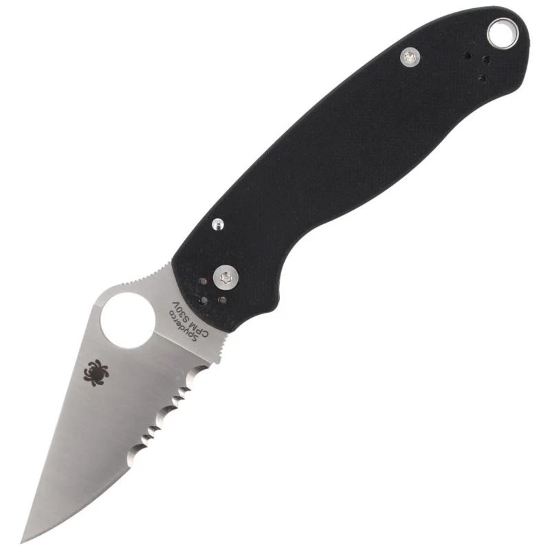 Spyderco Para 3 G-10 Black CombinationEdge Knife (C223GPS) Wysoka jakość