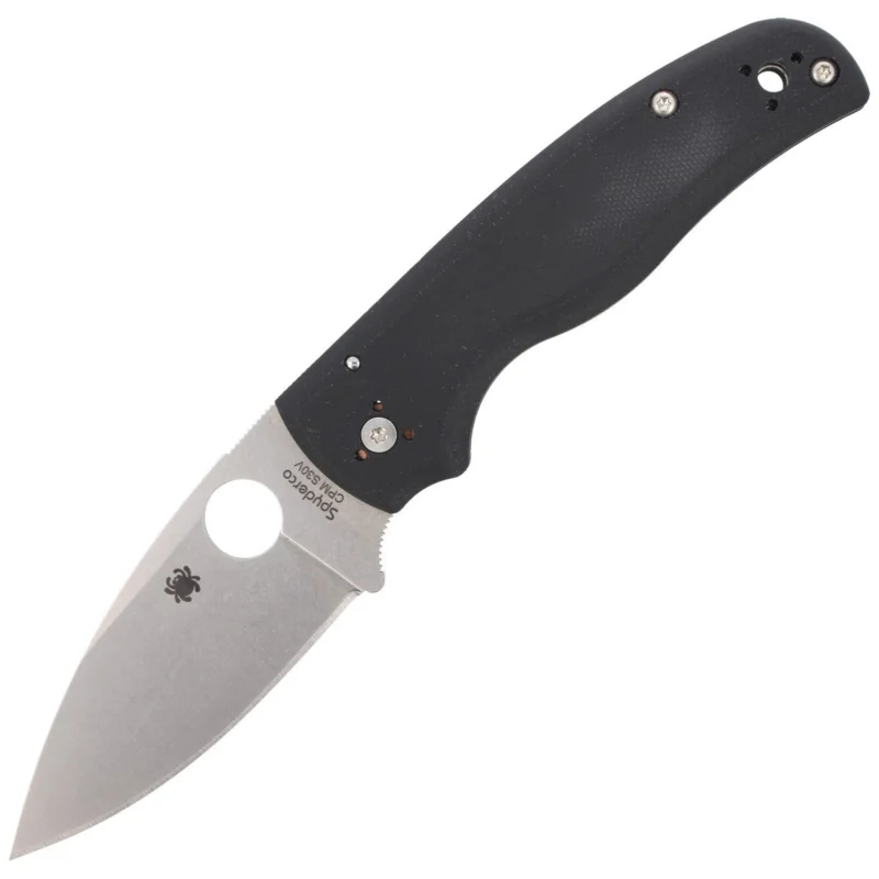 Spyderco Shaman Knife Black G10, Stonewashed CPM S30V by Sal Glesser (C229GP) Zniżka