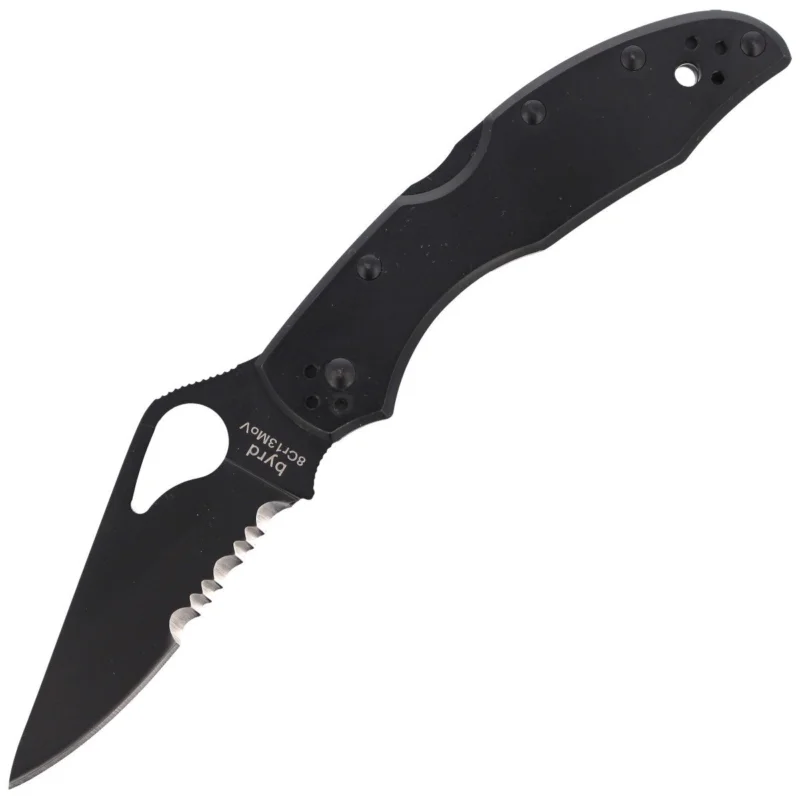 Ograniczona ilość Nóż składany Spyderco Byrd Meadowlark 2 Stainless Black Blade, Combination (BY04BKPS2)