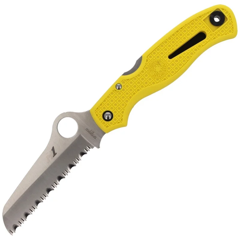 Bestseller Nóż składany Spyderco Atlantic Salt Yellow FRN Spyder (C89SYL)