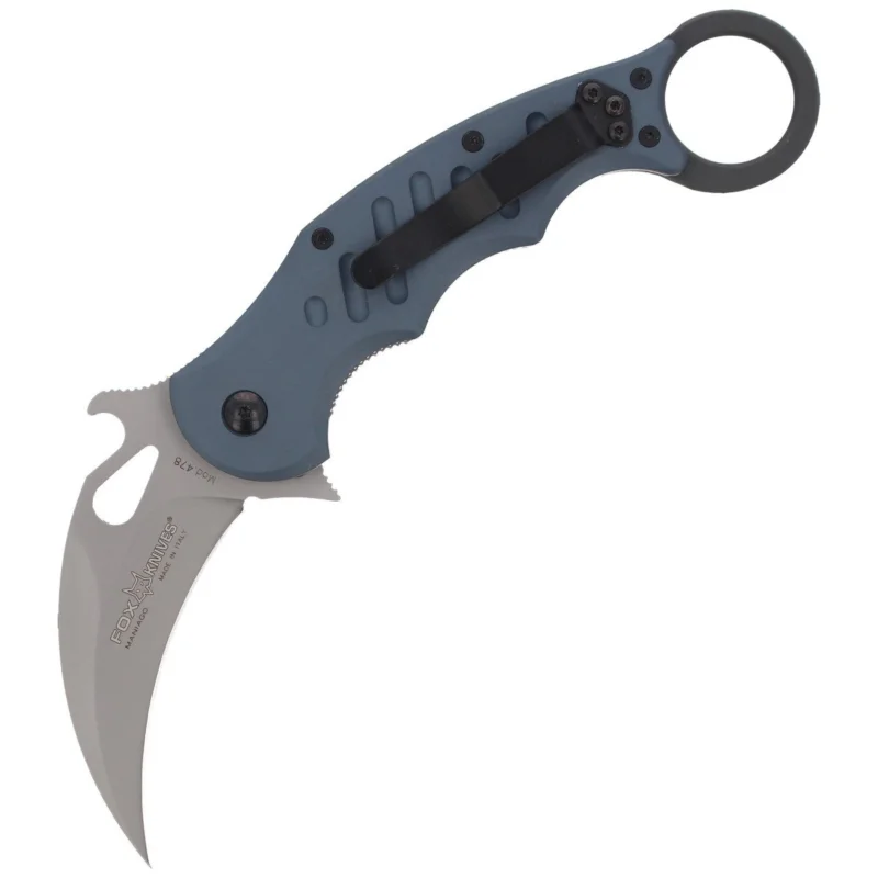 Nóż składany Fox Karambit w/ Emerson Wave Grey Aluminium, Sandblasted N690Co (478) Tylko do końca tygodnia