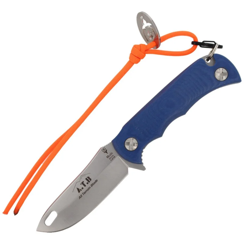 Niska cena Nóż Muela All Terrian Blade Micarta Blue, Satin X50CrMoV15 (ATB-9BL)