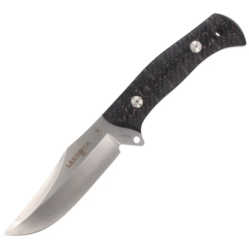 Wyjątkowa oferta Muela Knife Full Tang Black Micarta, Satin 1.4116 (LAKHOTA-12M)