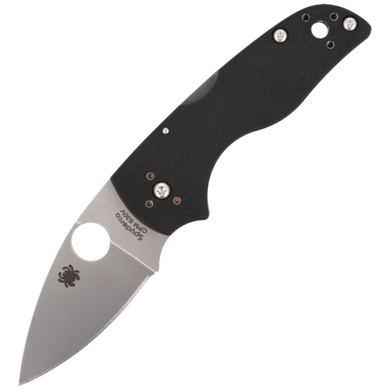 Spyderco Lil' Native G-10 Black Mid Back Lock PlainEdge Knife (C230MBGP) Zniżka