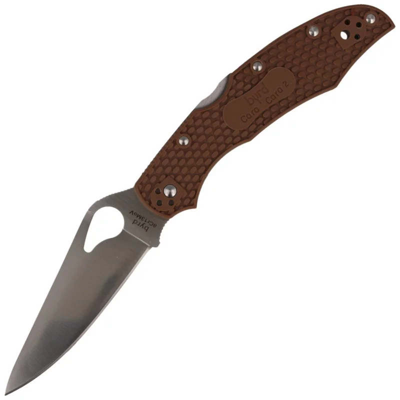 Sprawdź teraz Spyderco Byrd Cara Cara 2 FRN Brown, PlainEdge (BY03PBN2)