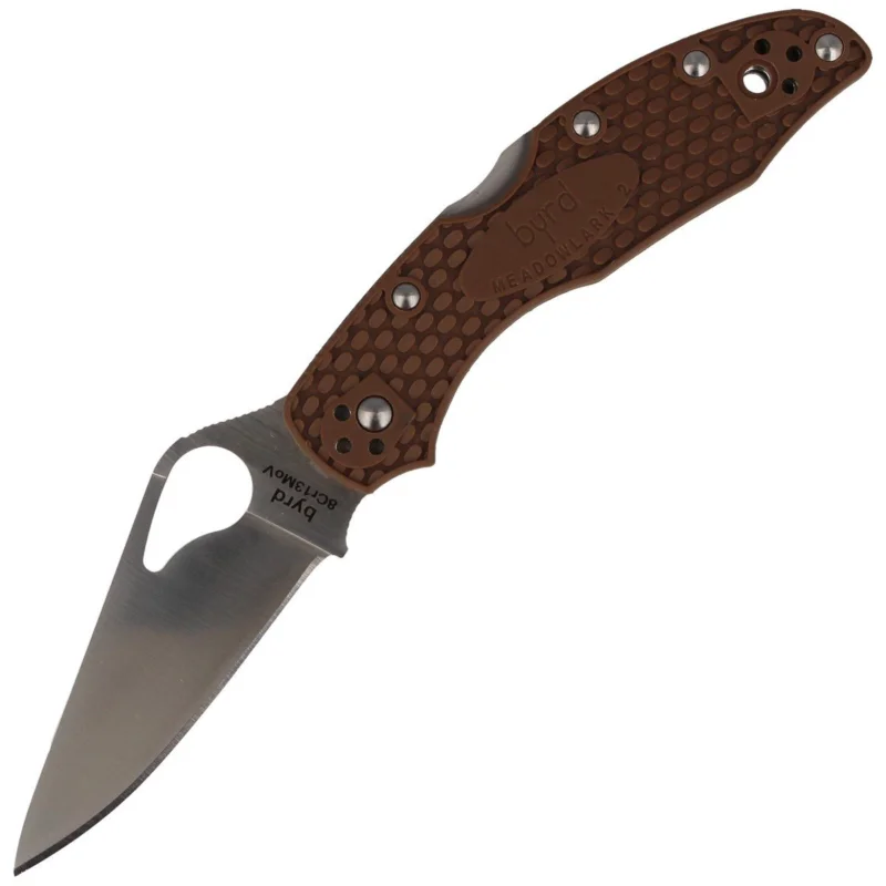 Spyderco Byrd Meadowlark 2 FRN Brown, PlainEdge (BY04PBN2) Szybka wysyłka