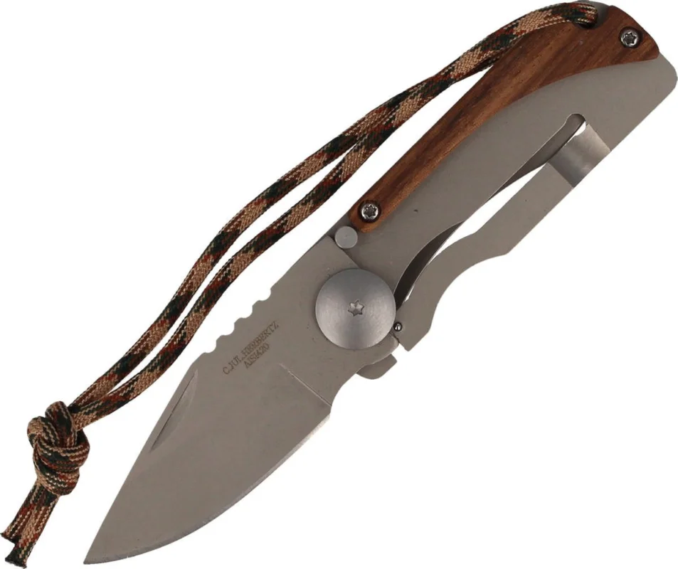 Nóż składany Herbertz Solingen Hit Zebra Wood / Stainles, Satin (578208) Tani