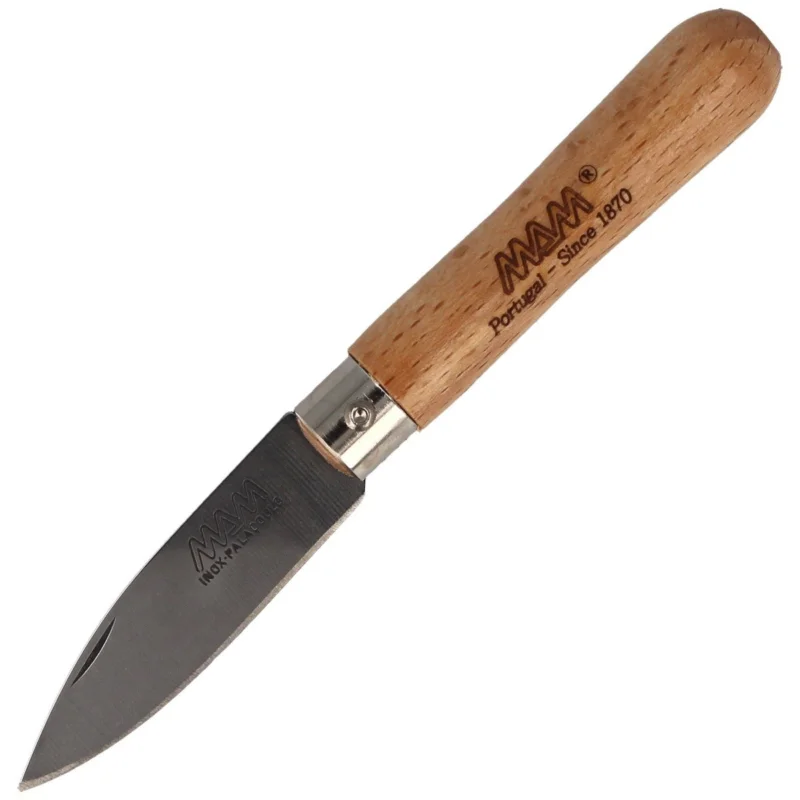 MAM Pocket Knife with Tip, Light Beech Wood 61mm (2025/2-A) Hit sprzedaży